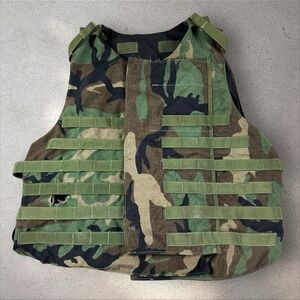 Interceptor Base Vest Size L Without Soft Panels BDU Woodland Camo Point Blank